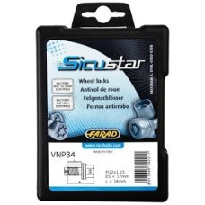 Sicustar VNPC36 M12x1.25x34 mm Peugeot — Locking wheel bolts