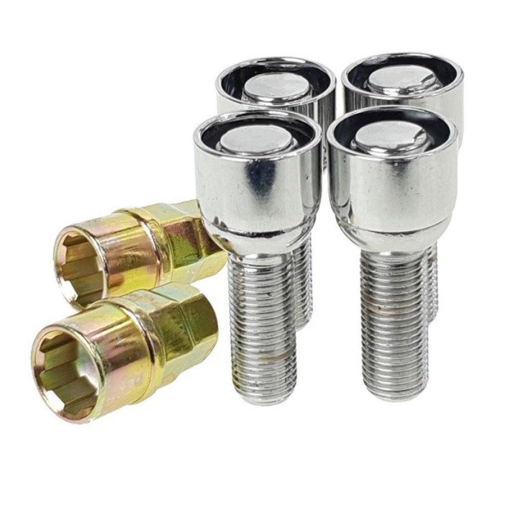 Locking wheel bolts M14x1.5x28 mm Ball seat C-BLOCK